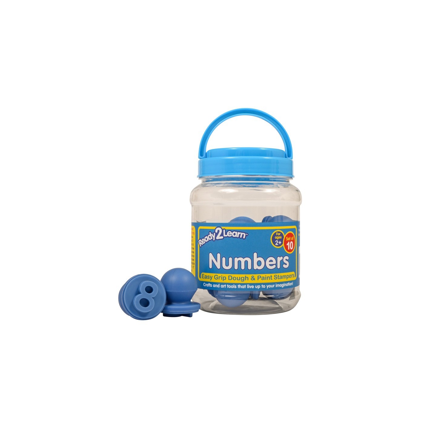 READY 2 LEARN™ Easy Grip Dough and Paint Stampers, Numbers, Set of 10