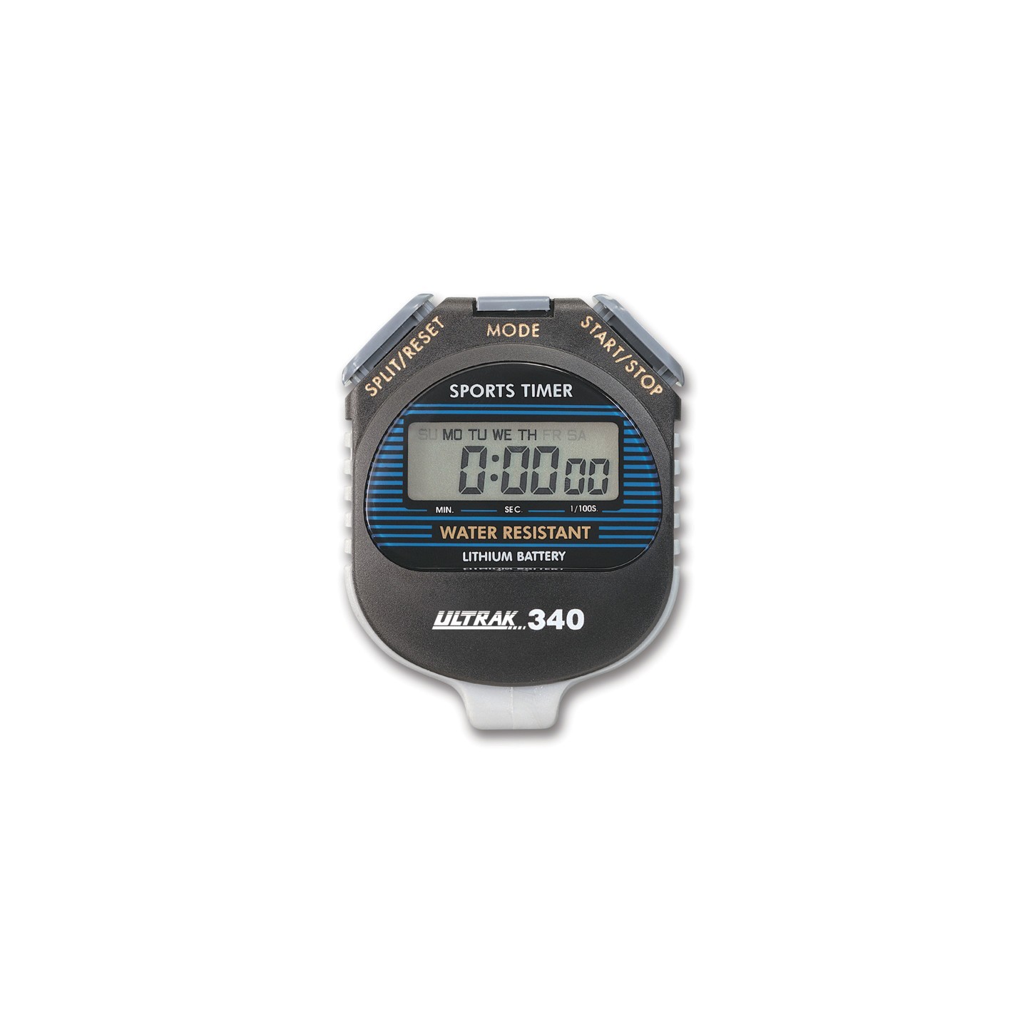 ULTRAK 340 Water Resistant Sports Timer, Black