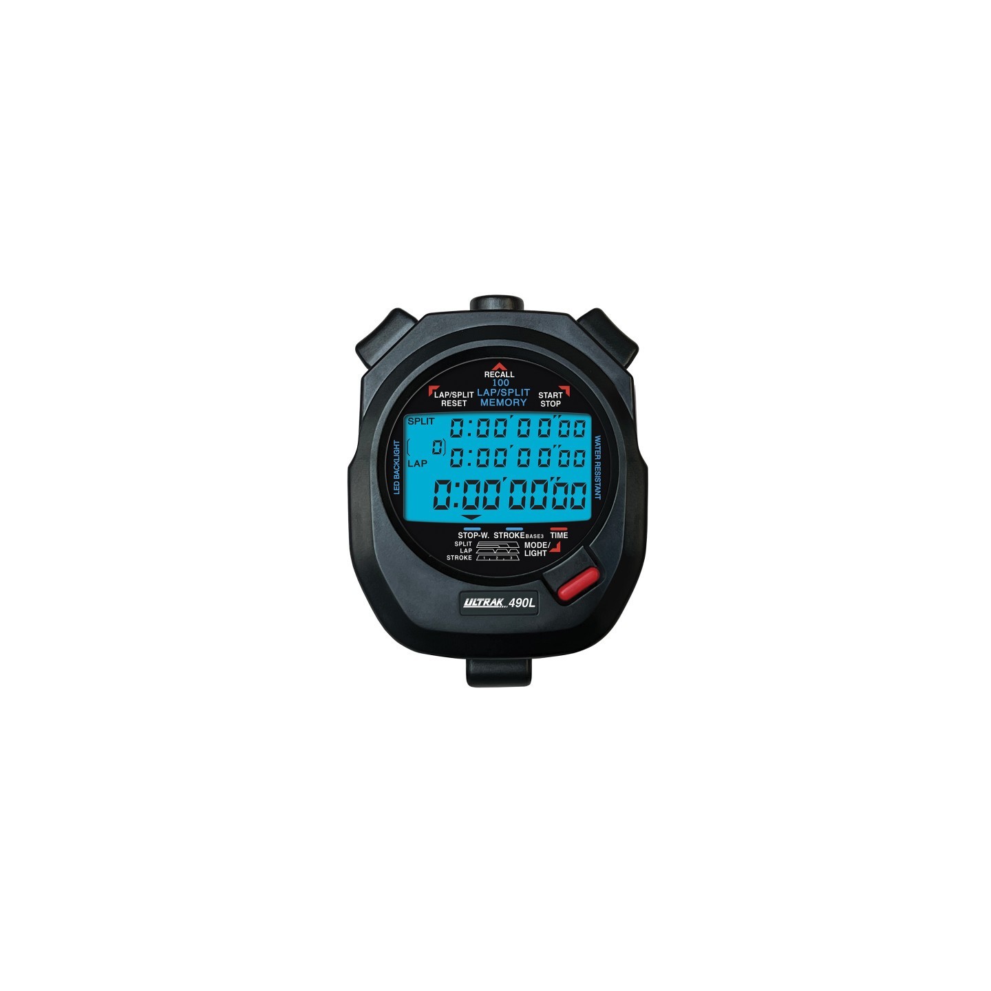 ULTRAK 490L LED Backlight 100 Dual Split Memory Stopwatch