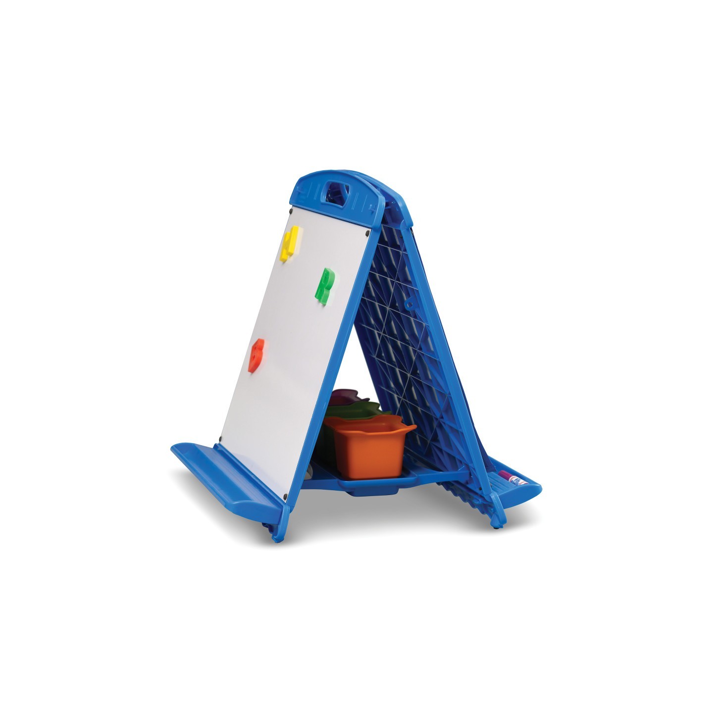 Copernicus Tabletop Easel with Dry Erase Boards, Pocket Chart, and Storage Tubs