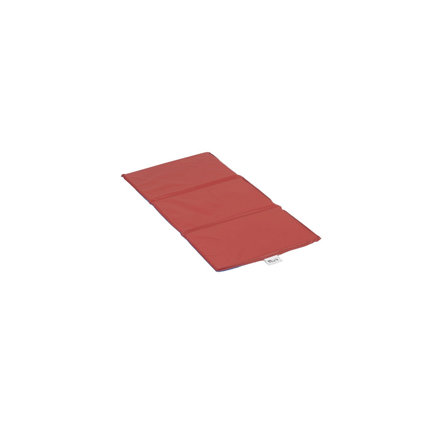 Angeles 1" Infection Control 3 Section Folding Rest Mat - Red/Blue