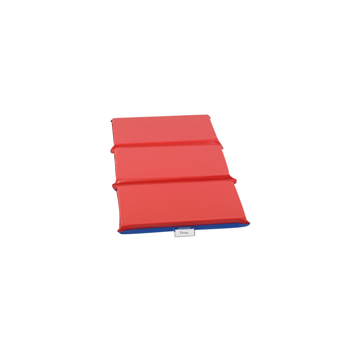 Angeles 2" Infection Control 3 Section Folding Rest Mat - Red/Blue