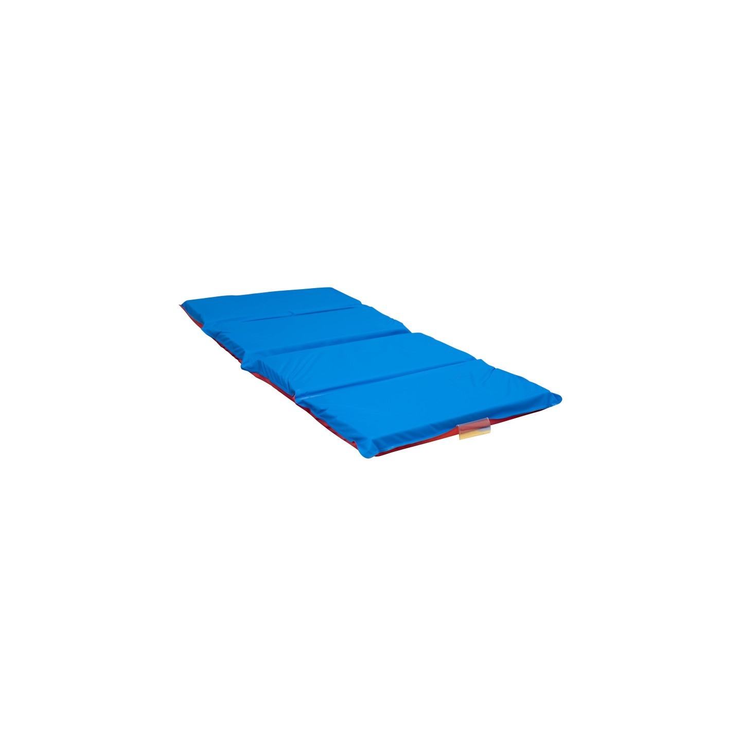 Angeles 2" 4 Section Folding Rest Nap Mat - Red/Blue