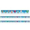 Charles Leonard Borders/Trims, Magnetic, Rectangle Cut - 1-1/2" x 24", Hot Air Balloon Theme, 24' per Pack, 2 Packs