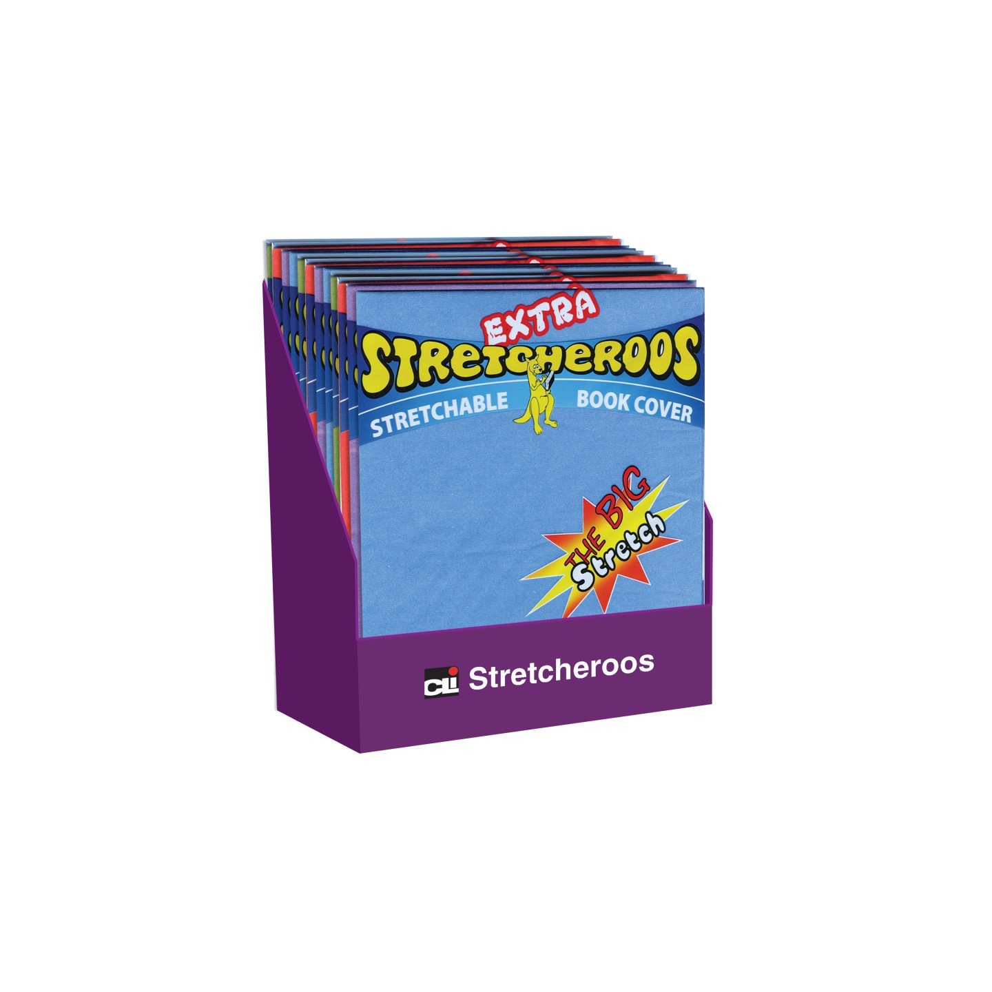 Charles Leonard Extra Stretcheroos Bookcovers, Assorted Colors, Set of 36