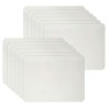 Charles Leonard Dry Erase Lap Board, Plain 1-Sided, 9" x 12", Pack of 12