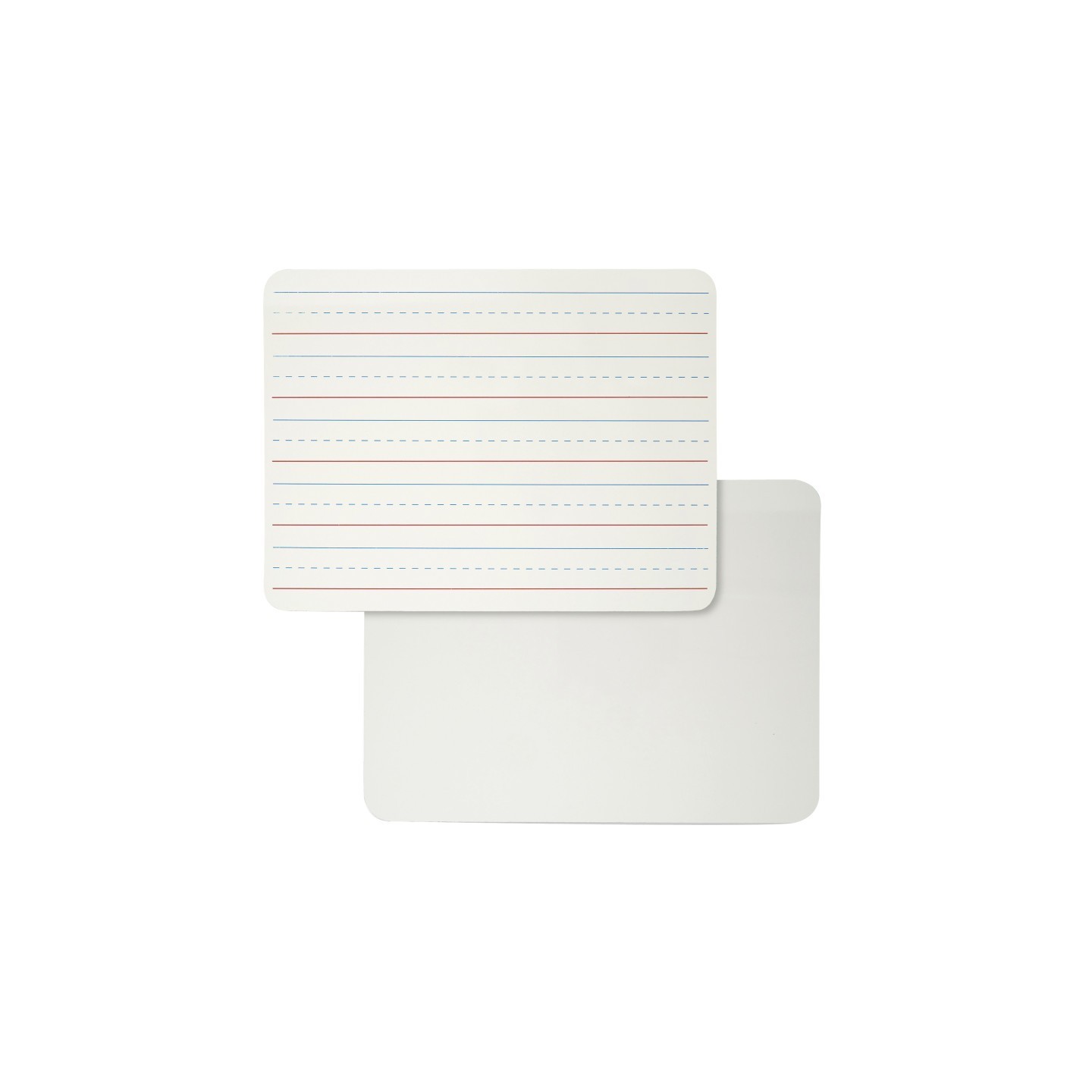 Charles Leonard Dry Erase Board, Two-Sided Lined/Plain, 9" x 12"