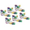 Charles Leonard Assorted Round Magnets, 30 Per Pack, 6 Packs