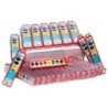 Charles Leonard Semi-Moist Watercolor Paint Set, 8-Color Oval Pan w/Brush, 36 Sets