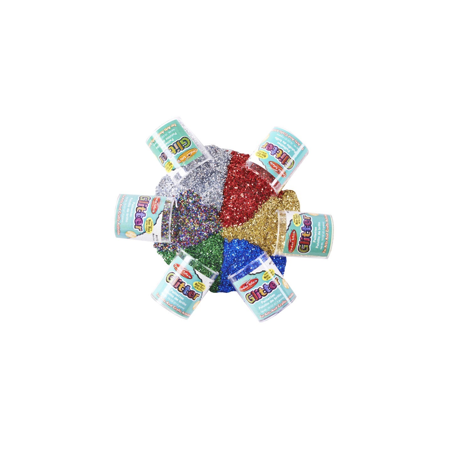 Charles Leonard Creative Arts Glitter Set, Pack of 6