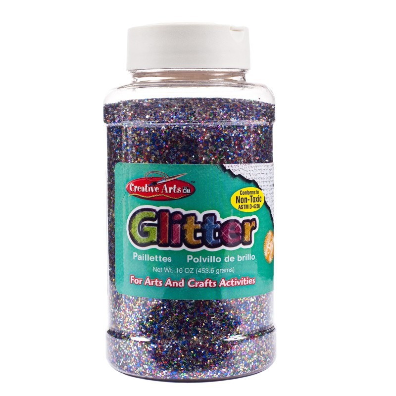 Charles Leonard Creative Arts by Charles Leonard Glitter, 16 oz. Bottle, Multi-Color