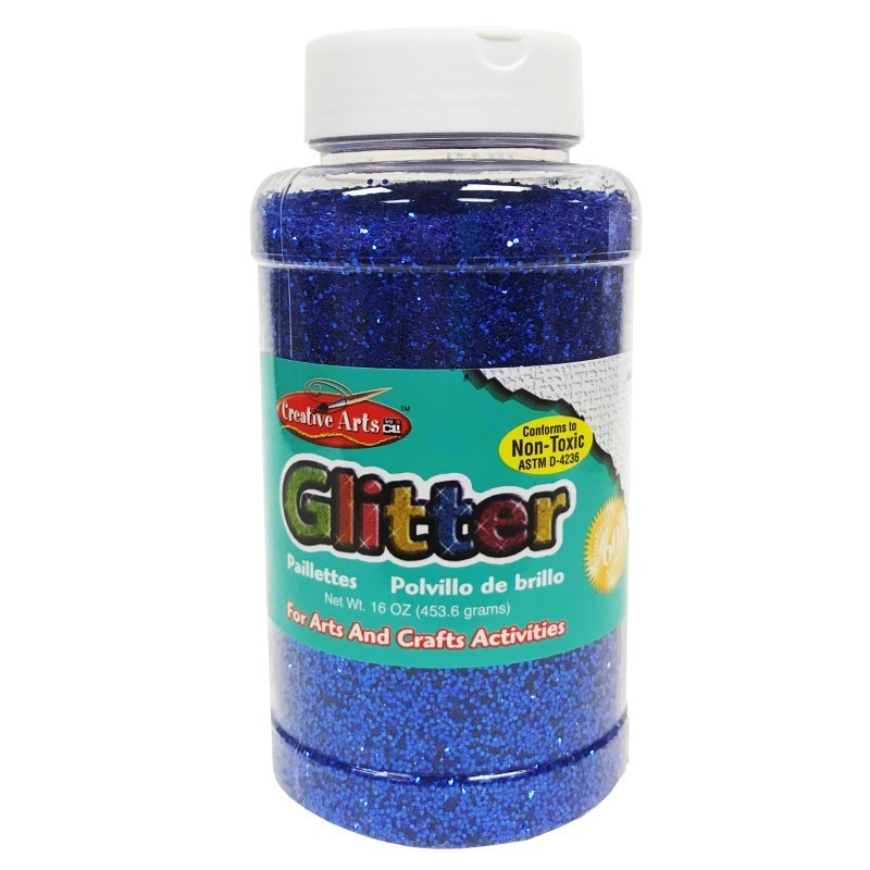 Charles Leonard Creative Arts™ Glitter, 16 oz. Bottle, Blue