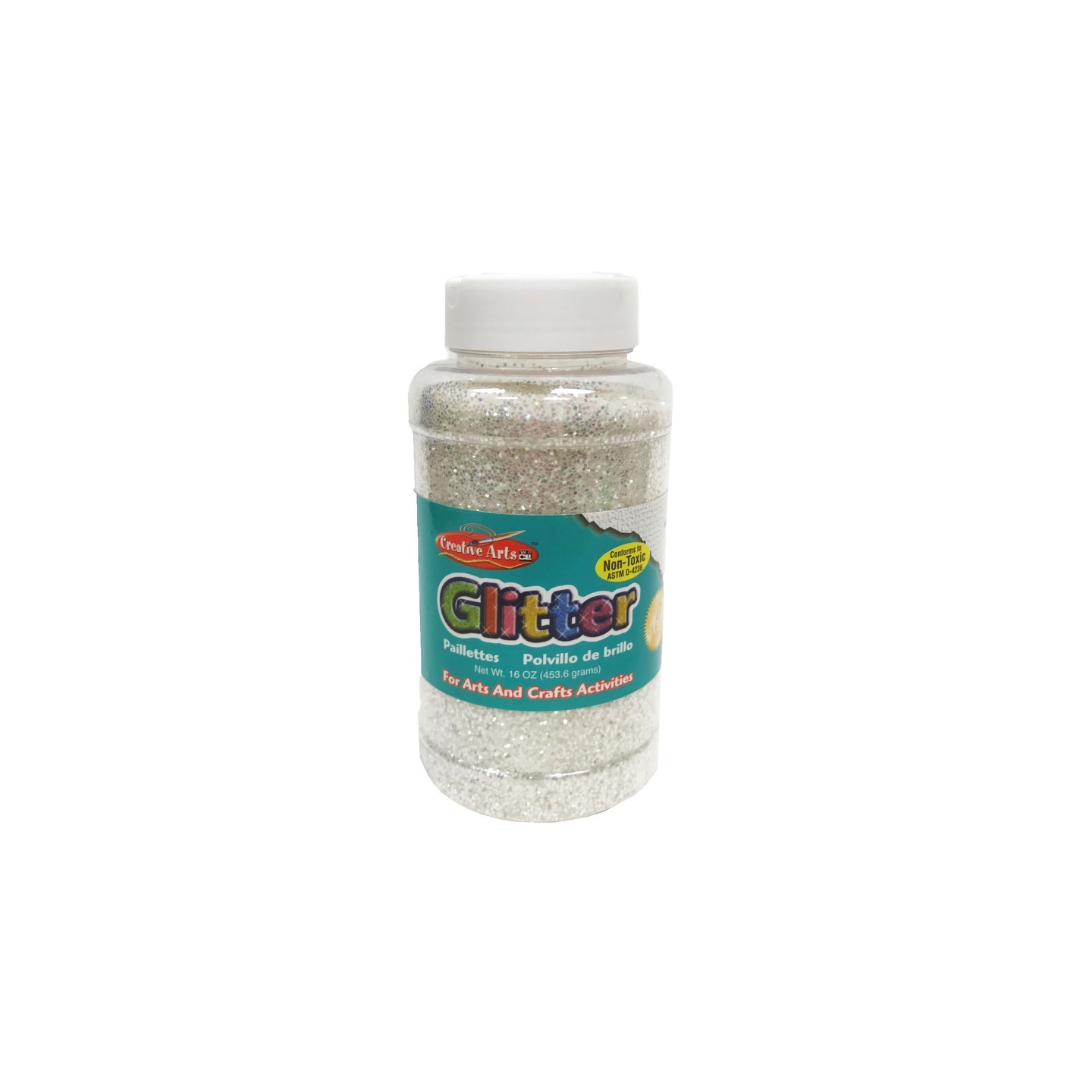 Charles Leonard Creative Arts by Charles Leonard Glitter, 16 oz. Bottle, Iridescent