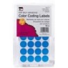 Charles Leonard Color Coding Dots, Self-Adhesive Labels, 0.75 Inch Diameter, Blue, Box of 1000