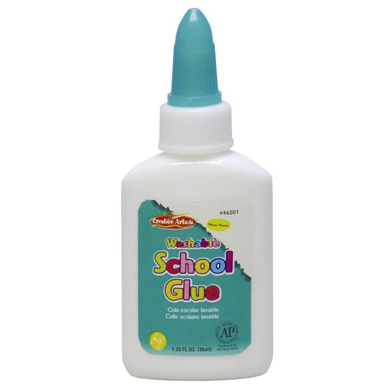 Charles Leonard Creative Arts™ All-Purpose School Glue, AP Certified, 1.25 oz. Bottle, White