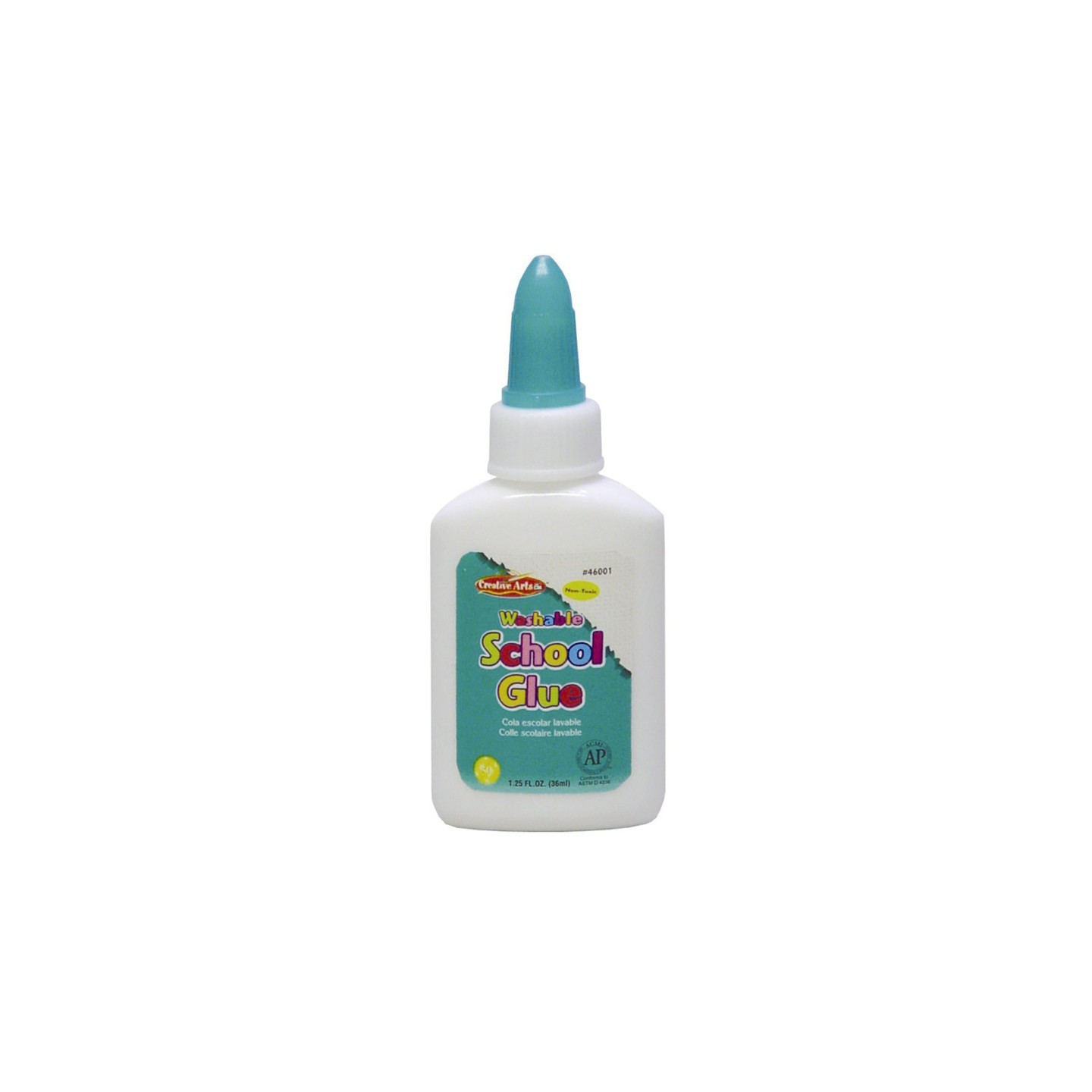 Charles Leonard Creative Arts™ All-Purpose School Glue, AP Certified, 1.25 oz. Bottle, White