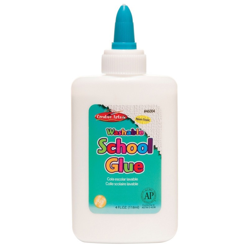 Charles Leonard Creative Arts™ All-Purpose School Glue, AP Certified, 4 oz. Bottle, White