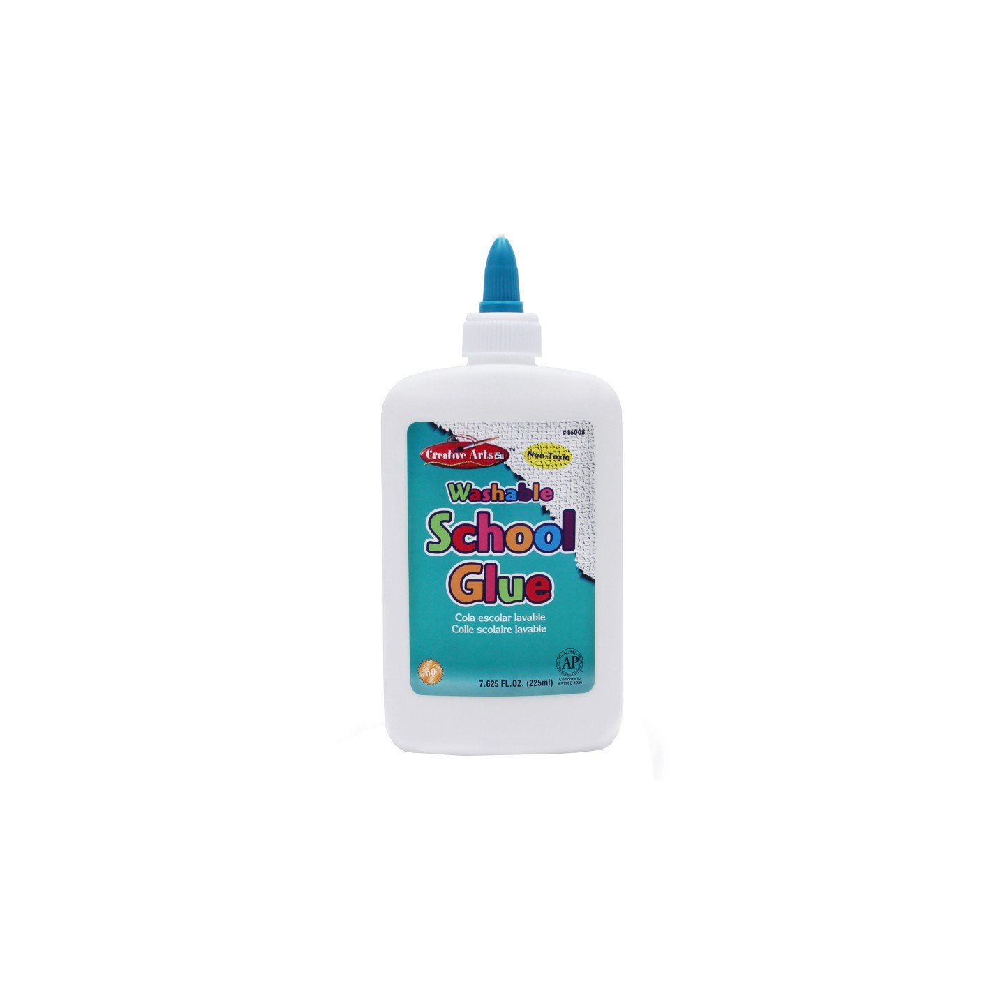 Charles Leonard Creative Arts™ All-Purpose School Glue, AP Certified, 8 oz. Bottle, White