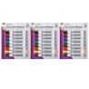 Charles Leonard Dry Erase Markers, Barrel Style, Low Odor, Chisel Tip, Assorted Colors, 8 Per Pack, 3 Packs
