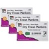 Charles Leonard Dry Erase Markers, Barrel Style, Chisel Tip, Green, 12 Per Box, 3 Boxes