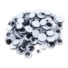 Charles Leonard Wiggle Eyes, Assorted Sizes, Black, Pack of 100