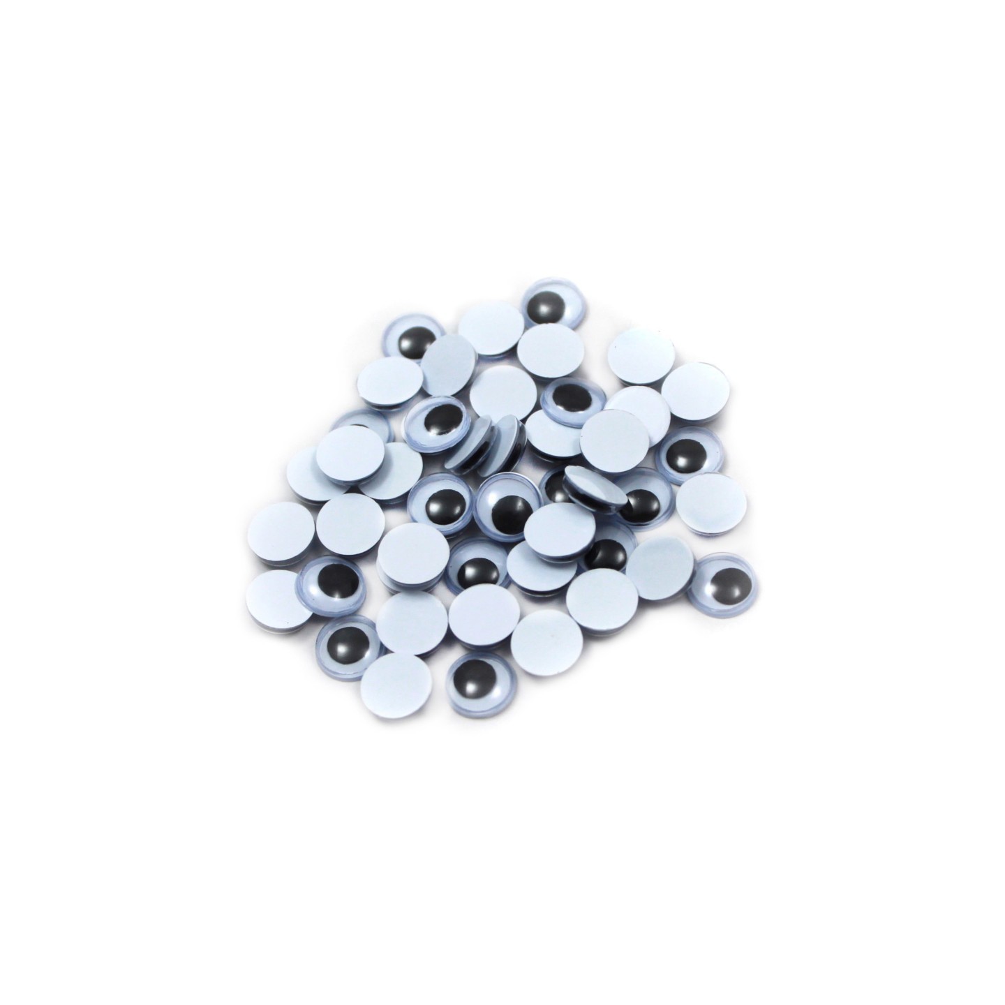 Charles Leonard Creative Arts™ Wiggle Eyes, Round, 7mm, Black, Bag of 50