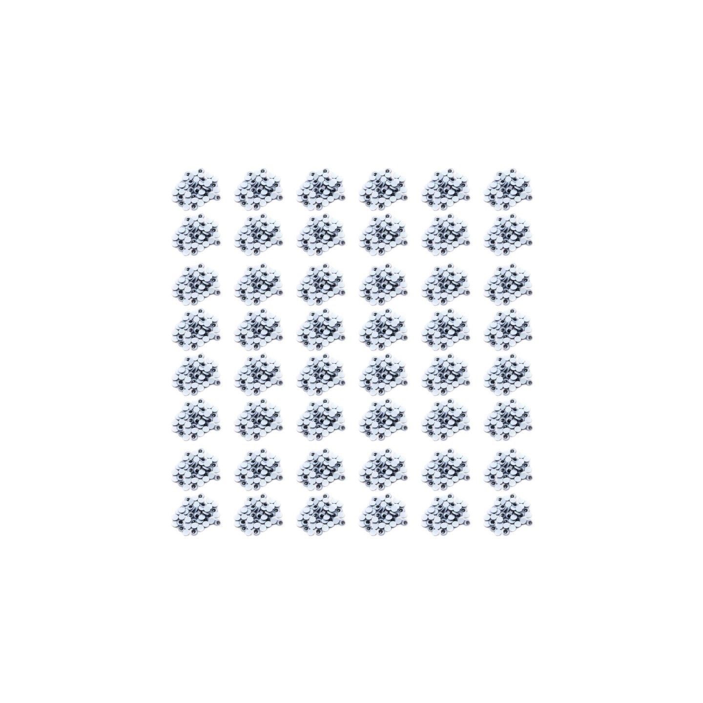 Charles Leonard Wiggle Eyes 7mm, Black, 50 Per Pack, 48 Packs