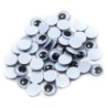 Charles Leonard Creative Arts™ Wiggle Eyes, Round, 10mm, Black, Bag of 50