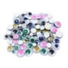 Charles Leonard Wiggle Eyes, Peel'n Stick, Assorted Colors and Sizes, Bag of 100