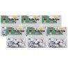 Charles Leonard Wiggle Eyes, Peel'n Stick, Assorted Colors and Sizes, 100 Per Bag, 6 Bags