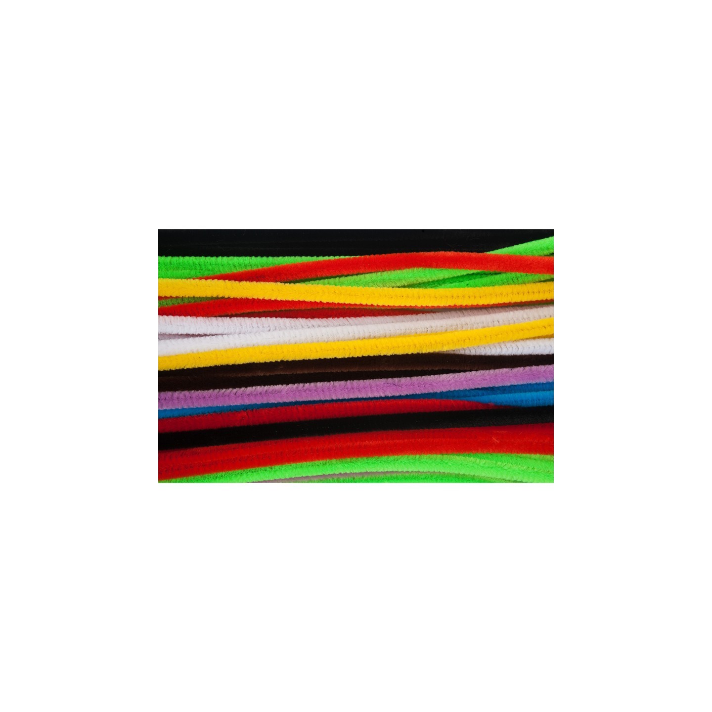 Charles Leonard Chenille Stem Class Pack, 6mm x 12", Assorted Colors, Box of 1000