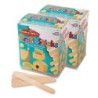 Charles Leonard Creative Arts Jumbo Craft Sticks, 6" x 0.75", Natural, 500 Per Pack, 2 Packs