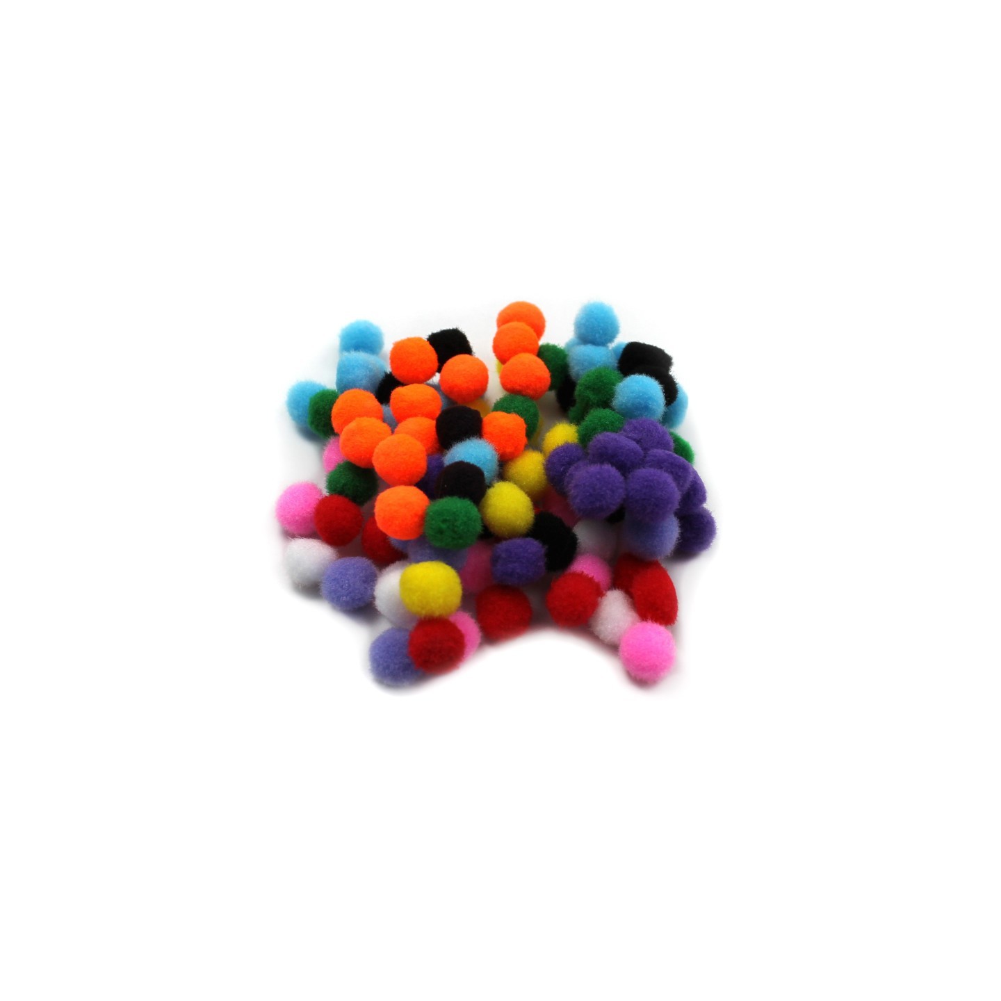 Charles Leonard Creative Arts™ Pom-Poms, 1/2", Assorted Colors, Bag of 100
