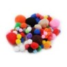 Charles Leonard Creative Arts™ Pom-Poms, Assorted Sizes/Colors, Bag of 100
