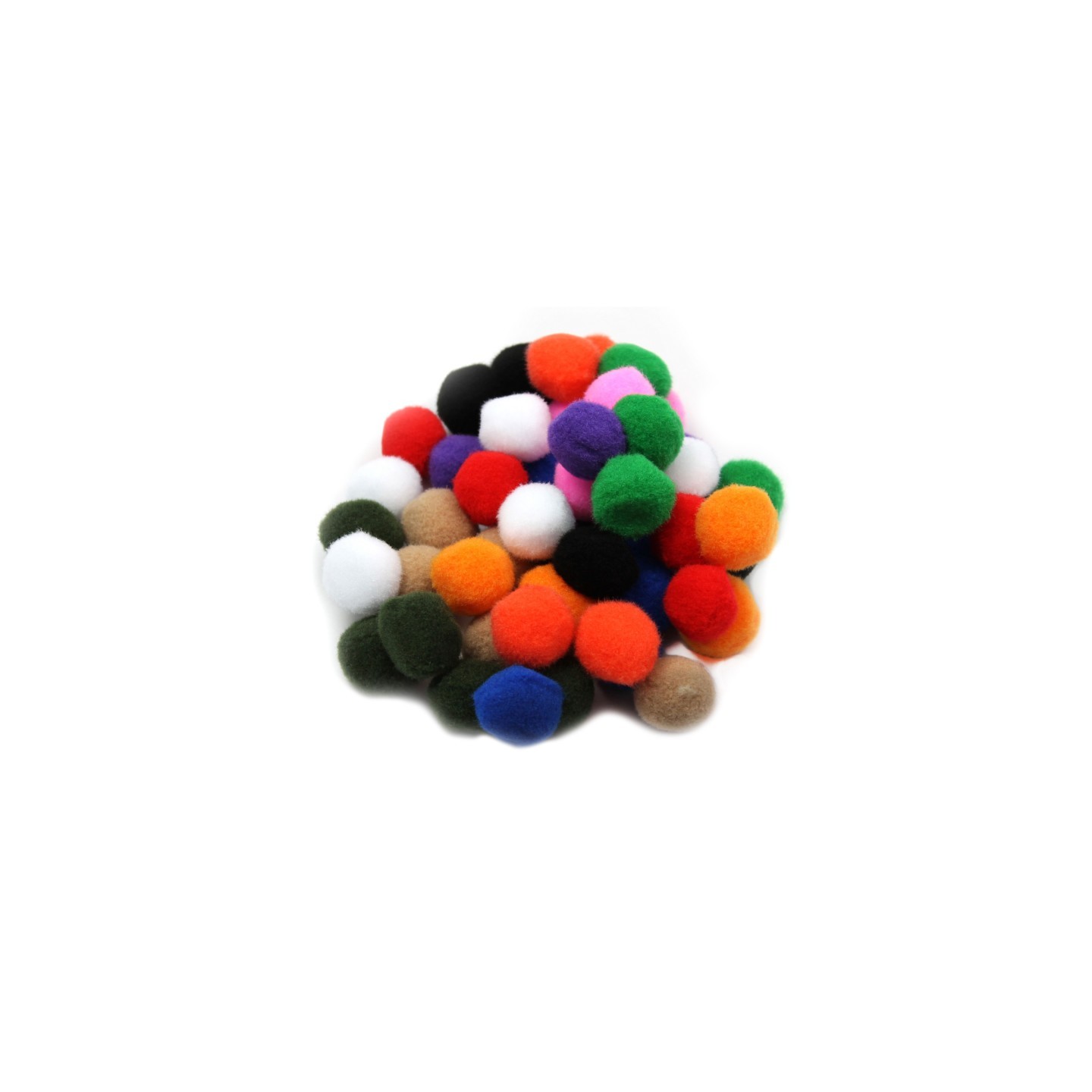 Charles Leonard Creative Arts by Charles Leonard Pom-Poms, 1 Inch, Assorted Colors, 50