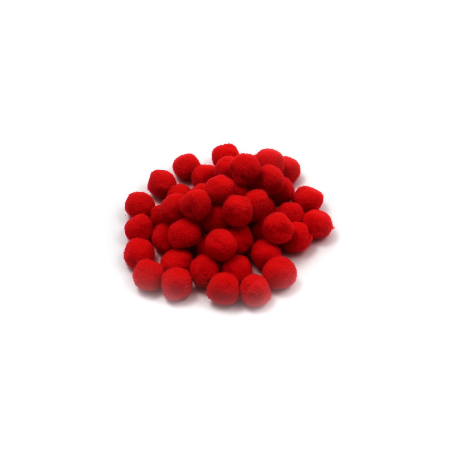 Charles Leonard Creative Arts™ Pom-Poms, 1", Red, Pack of 50