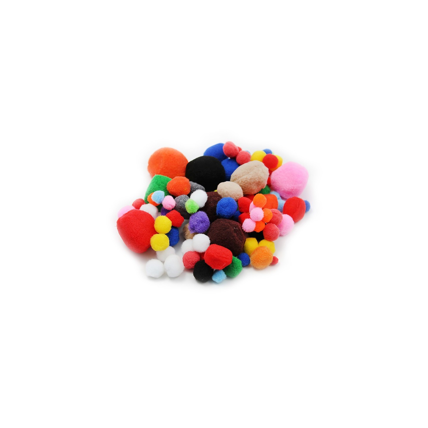 Charles Leonard Pom Poms Assorted Sizes & Colors, 1 Pound