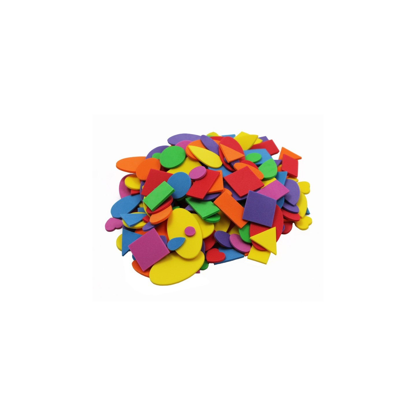 Charles Leonard Creative Arts by Charles Leonard Foam Shapes, Assorted Colors, 720 Pieces/Bag