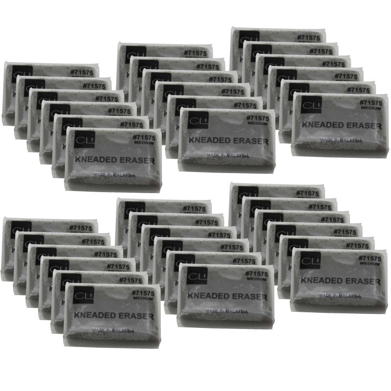 Charles Leonard Kneaded Eraser, Medium, Pack of 36