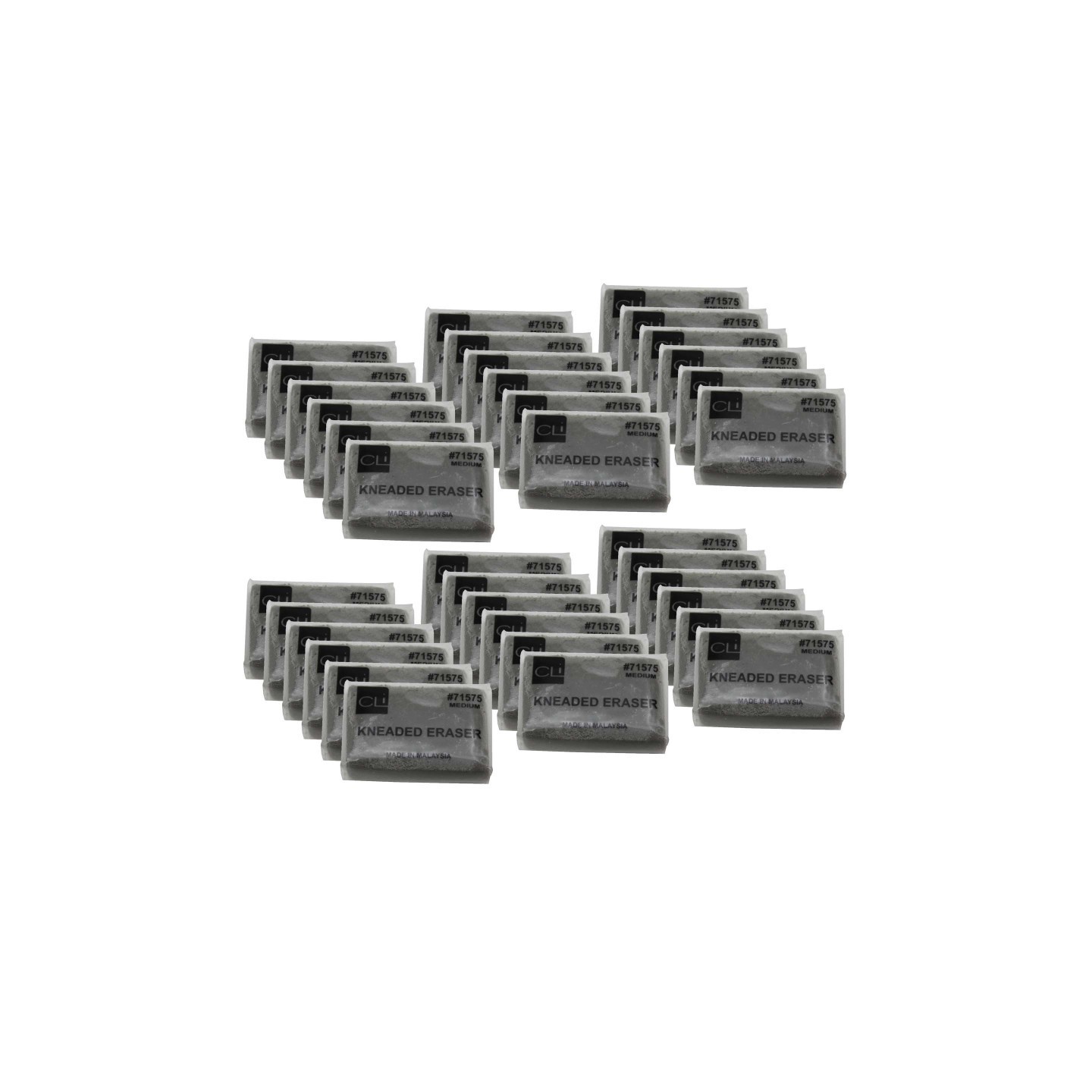 Charles Leonard Kneaded Eraser, Medium, Pack of 36