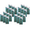 Charles Leonard Plastic Artist Paint Brushes, Assorted Sizes and Colors, 10 Per Pack, 24 Packs