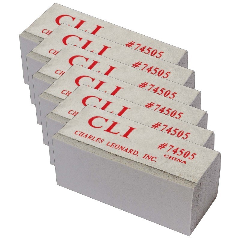 Charles Leonard Chalkboard Sponge 5", Pack of 6