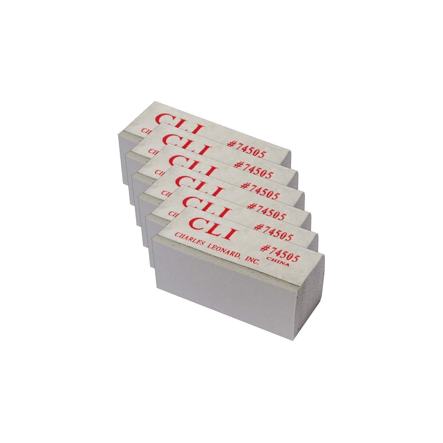 Charles Leonard Chalkboard Sponge 5", Pack of 6