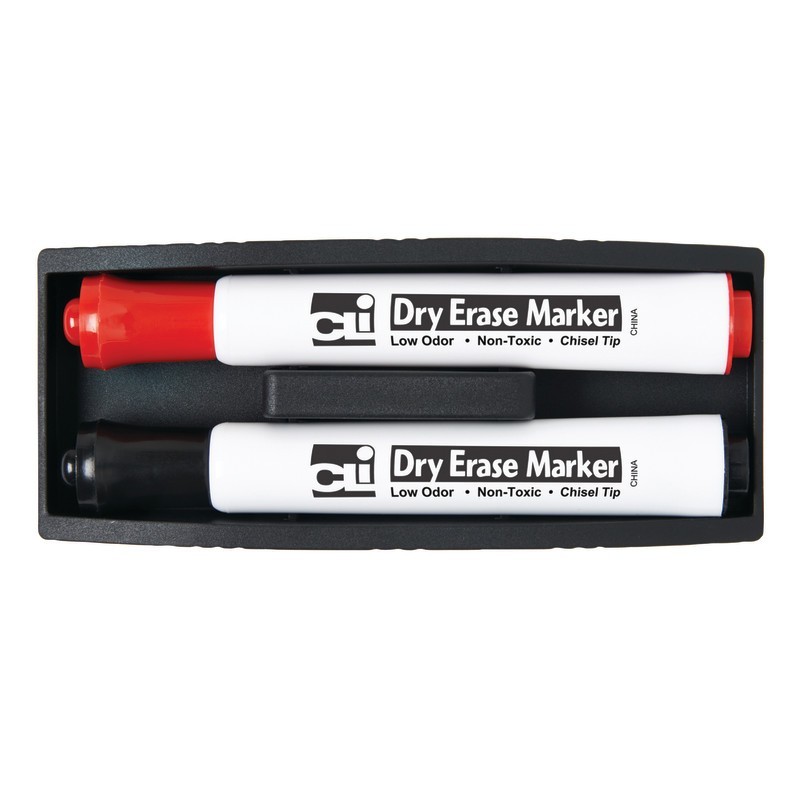 Charles Leonard Eraser - Whiteboard - Magnetic w/ Two Markers
