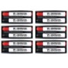 Charles Leonard Magnetic Whiteboard Eraser with 2 Dry Erase Markers, Pack of 6