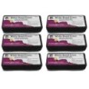 Charles Leonard Whiteboard Eraser, Felt/Foam, Gray and Black, Pack of 6