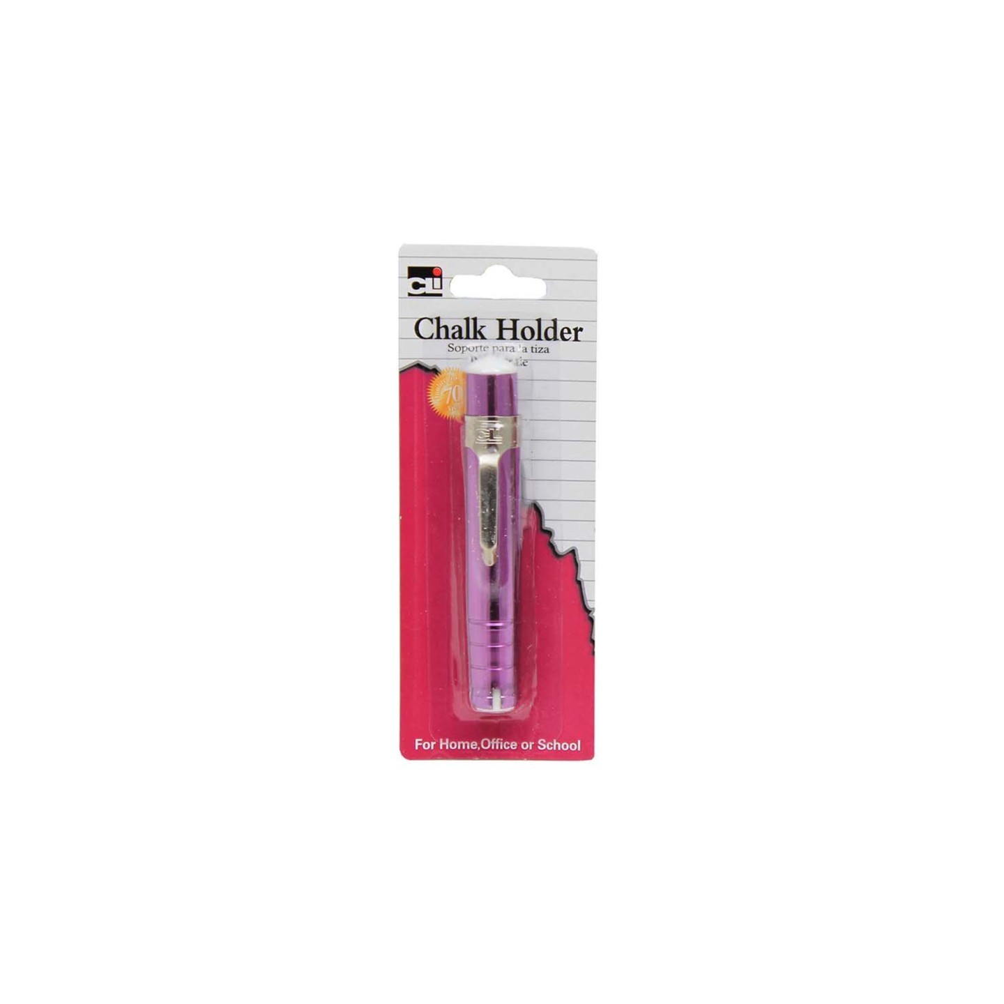 Charles Leonard Chalk Holder, Aluminum, Assorted Colors