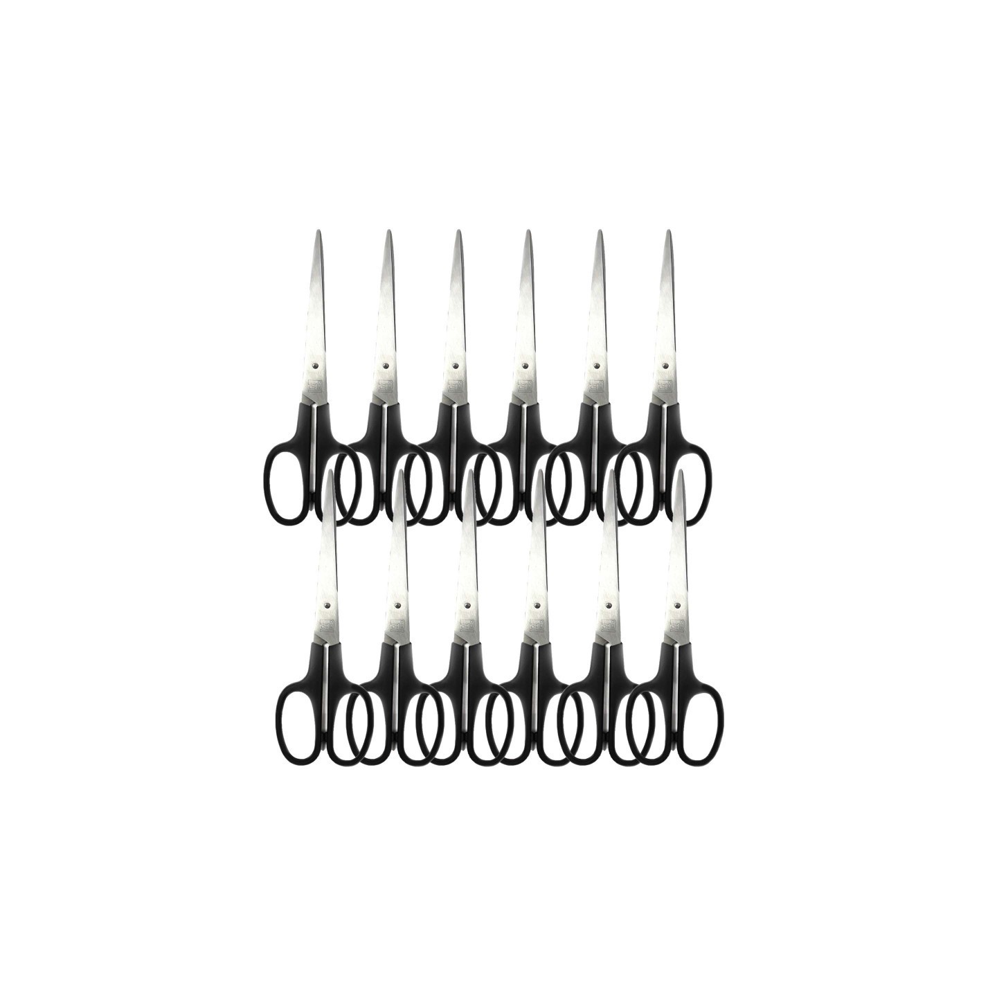 Charles Leonard Stainless Steel Shears, 7" Straight, Pack of 12