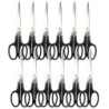 Charles Leonard Stainless Steel Shears, 7" Straight, Pack of 12