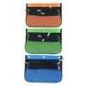 Charles Leonard Expanding Pencil Pouch, 3 Pocket, 10.25"W x 7.25"H x 2.5"D, Assorted Colors, Pack of 24